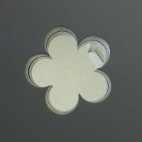 flower shaped aluminum window. custom fabricated by owner Chris Hopkins