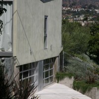 studio facade with view towards griffith park