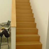 stair up to mezzanine