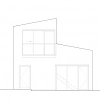 elevation facing pool