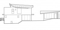 side elevation facing south