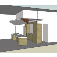 view of 'airplane wing' shaped soffit no. 2