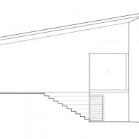 side elevation facing south