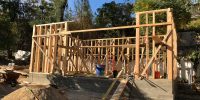 walls being framed