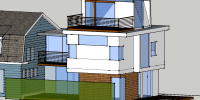 Exterior Elevation facing South